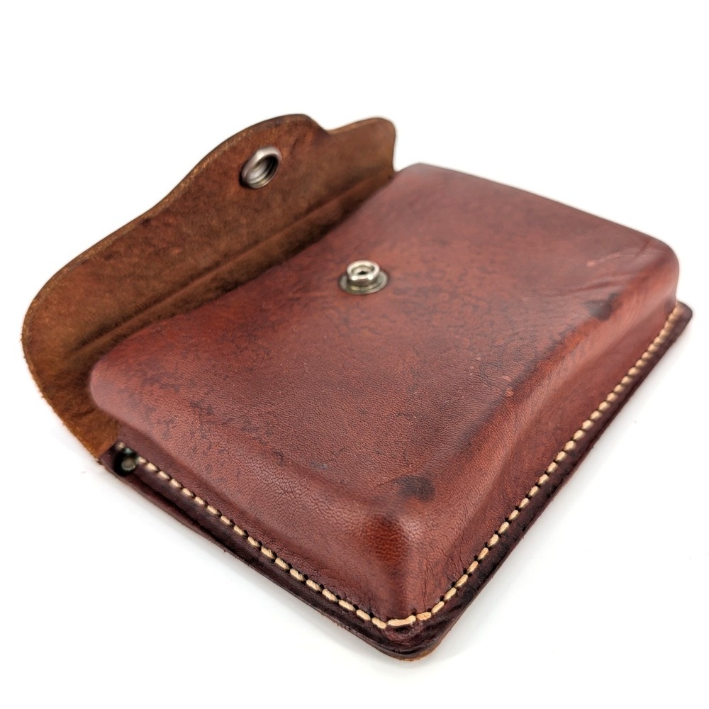 Vintage Hunter 27-201 Leather Cartridge Pouch Vintage Belt Pouch Brown